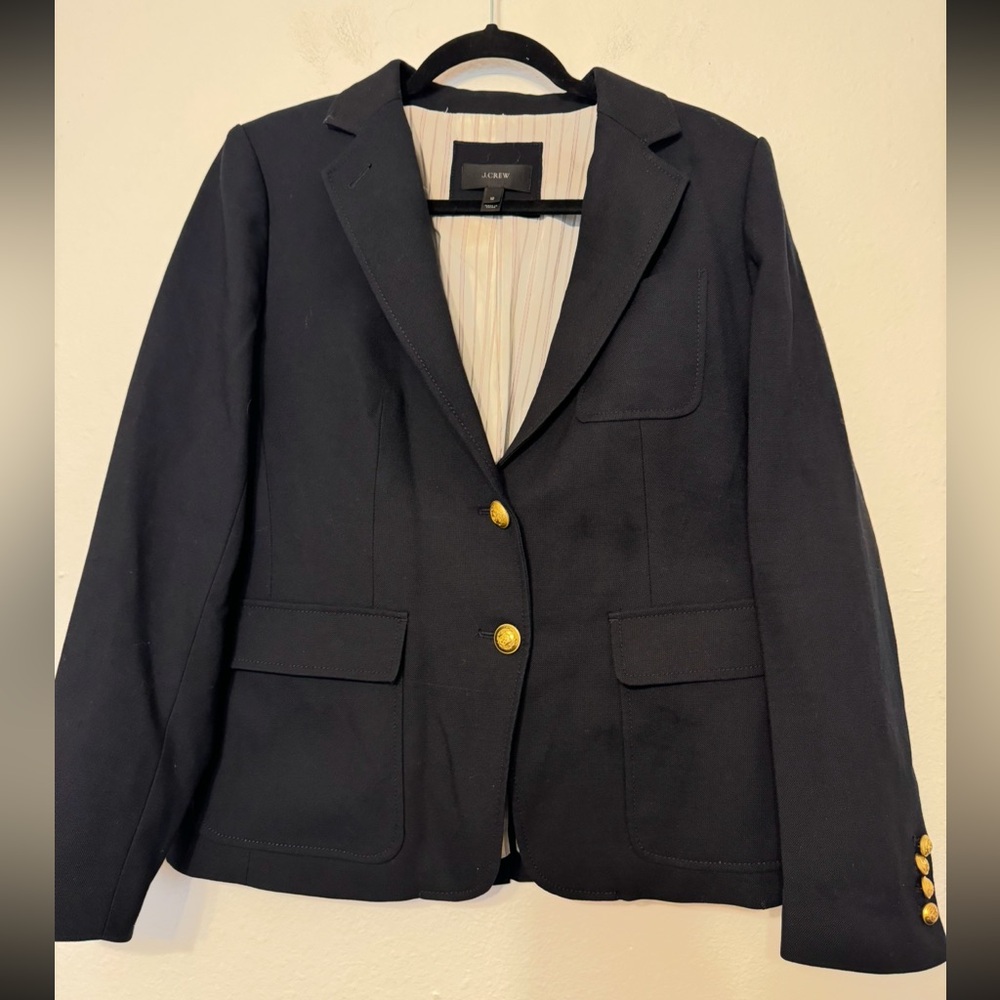 J.Crew Navy Blue Wool Blazer